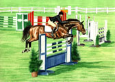 Jumper, Equine Art - Open Jumper
